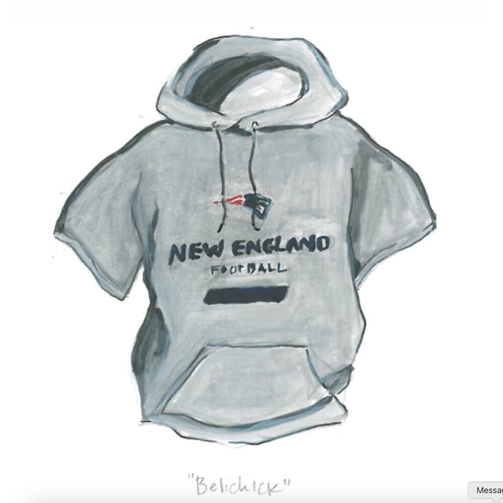 "Belichick" print from ACK vs. Hamps